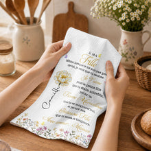 À Ma Fille Birth Month Flower And Butterflies For Daughter - Personalized Kitchen Towel - DAU667_TOWL
