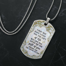 To My Daughter-In-Law, Thank You For Loving My Son - Personalized Custom Dog Tag Necklace - DILA001_DTNECK