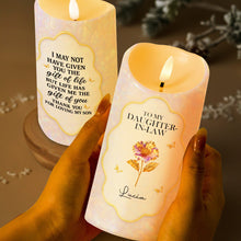 To My Daughter-In-Law Thank You For Loving My Son - Personalized Custom LED Candle - DILA022_LECA
