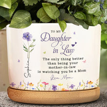 To My Daughter In Law - Personalized Ceramic Plant Pot - DILA096_CEP
