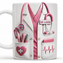 Medical Appreciation Design With Stethoscope and Pocket Details - Personalized Custom Coffee Mug - DOC002_MG