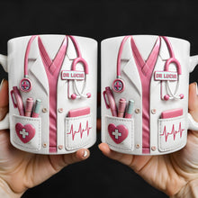 Medical Appreciation Design With Stethoscope and Pocket Details - Personalized Custom Coffee Mug - DOC002_MG