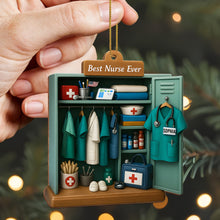 Best Nurse Ever With Nurse Uniform And Medical Equipment - Personalized Custom Wood Ornament, Custom Shaped - DOC045_WDO