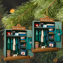 Best Nurse Ever With Nurse Uniform And Medical Equipment - Personalized Custom Wood Ornament, Custom Shaped - DOC045_WDO