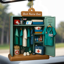 Best Nurse Ever With Nurse Uniform And Medical Equipment - Personalized Custom Wood Ornament, Custom Shaped - DOC045_WDO