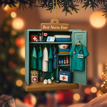Best Nurse Ever With Medical Uniform and Supplies - Personalized Custom Wood Ornament, Custom Shaped - DOC055_WDO