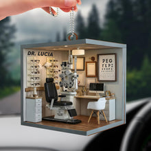 Celebrate the Spirit of Care, Optometry Equipment and Glasses - Personalized Custom Wood Ornament, Car Hanging Ornament - DOC071_WCA