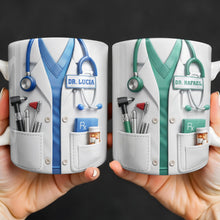 Customize With Your Favorite Doctor's Name And Tools - Personalized Custom Coffee Mug - DOC078_MG