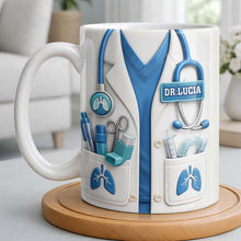 Doctor Nutritional Facts Dedicated Healthcare Hero - Personalized Custom Coffee Mug - DOC092_MG