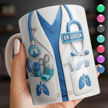 Doctor Nutritional Facts Dedicated Healthcare Hero - Personalized Custom Coffee Mug - DOC092_MG