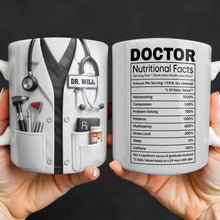 Doctor Nutritional Facts Medical Appreciation - Personalized Custom Coffee Mug - DOC095_MG