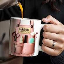 HAIRSTYLIST, Scissors, Hair Spray, Comb - Personalized Custom Coffee Mug - FAM321_MG