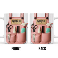 HAIRSTYLIST, Scissors, Hair Spray, Comb - Personalized Custom Coffee Mug - FAM321_MG