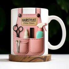 HAIRSTYLIST, Scissors, Hair Spray, Comb - Personalized Custom Coffee Mug - FAM321_MG