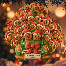 Celebrate Your Family's Holiday With Custom Van And Bears Ornament - Personalized Custom Wood Ornament, Custom Shaped - FAM428_WDO