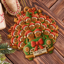 Celebrate Your Family's Holiday With Custom Van And Bears Ornament - Personalized Custom Wood Ornament, Custom Shaped - FAM428_WDO