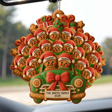Celebrate Your Family's Holiday With Custom Van And Bears Ornament - Personalized Custom Wood Ornament, Custom Shaped - FAM428_WDO