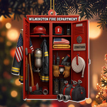 Honor & Courage, Celebrate Our Firefighter Heroes - Personalized Custom Acrylic Ornament, Christmas Gift - FIF016_ACO