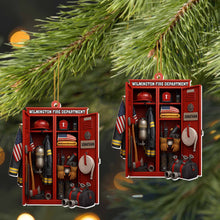 Honor & Courage, Celebrate Our Firefighter Heroes - Personalized Custom Acrylic Ornament, Christmas Gift - FIF016_ACO