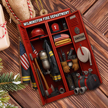 Custom Dedication For Dedicated Firefighter - Personalized Custom Wood Ornament, Custom Shaped - FIF016_WDO