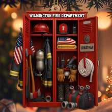 Custom Dedication For Dedicated Firefighter - Personalized Custom Wood Ornament, Custom Shaped - FIF016_WDO
