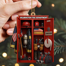Custom Dedication For Dedicated Firefighter - Personalized Custom Wood Ornament, Custom Shaped - FIF016_WDO