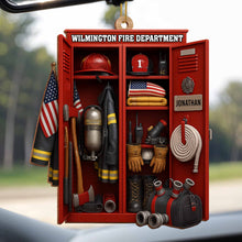 Custom Dedication For Dedicated Firefighter - Personalized Custom Wood Ornament, Custom Shaped - FIF016_WDO
