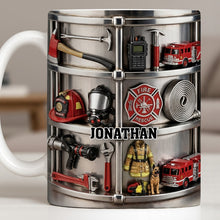 Fire Rescue Themed Personalized Coffee Mug - Personalized Custom Coffee Mug - FIF050_MG