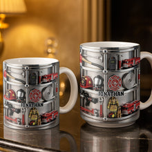 Fire Rescue Themed Personalized Coffee Mug - Personalized Custom Coffee Mug - FIF050_MG