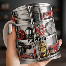 Fire Rescue Themed Personalized Coffee Mug - Personalized Custom Coffee Mug - FIF050_MG