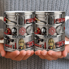 Fire Rescue Themed Personalized Coffee Mug - Personalized Custom Coffee Mug - FIF050_MG