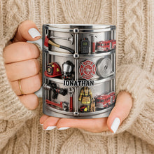 Fire Rescue Themed Personalized Coffee Mug - Personalized Custom Coffee Mug - FIF050_MG