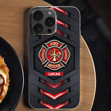 Courage Honor Fire Rescue Emblem - Personalized Clear Phone Case - FIF057_PHC