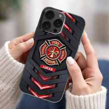 Courage Honor Fire Rescue Emblem - Personalized Clear Phone Case - FIF057_PHC