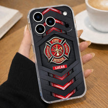 Courage Honor Fire Rescue Emblem - Personalized Clear Phone Case - FIF057_PHC