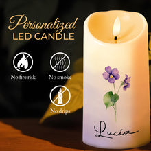 Lighting Memories That Last Forever Candle - Personalized Custom LED Candle - FM019_LECA
