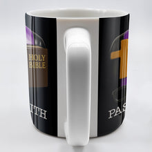 Pastor, Cross, Glasses and Holy Bible - Personalized Custom Coffee Mug - FTH054_MG