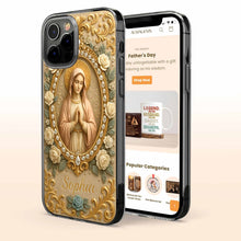 Celebrate Faith and Grace, Beautiful Rose and Virgin Mary Design - Personalized Clear Phone Case - FTH095_PHC
