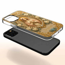 Celebrate Faith and Grace, Beautiful Rose and Virgin Mary Design - Personalized Clear Phone Case - FTH095_PHC