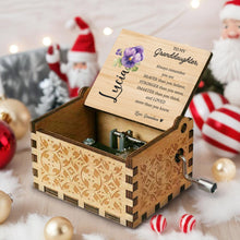 Braver, Stronger, Smarter, Loved, Inspiring Message For Granddaughter - Custom Music Box With "You Are My Sunshine" Tune - GDT002_MZB