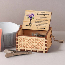 Braver, Stronger, Smarter, Loved, Inspiring Message For Granddaughter - Custom Music Box With "You Are My Sunshine" Tune - GDT002_MZB