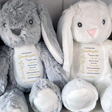 To My Beautiful Granddaughter, You leave a little Sparkle, Stuffed Bunny with Stars - Personalized Stuffed Bunny - GDT187_BUN