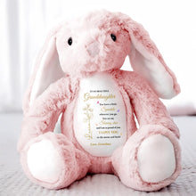 To My Beautiful Granddaughter, You leave a little Sparkle, Stuffed Bunny with Stars - Personalized Stuffed Bunny - GDT187_BUN