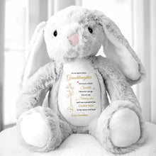 To My Beautiful Granddaughter, You leave a little Sparkle, Stuffed Bunny with Stars - Personalized Stuffed Bunny - GDT187_BUN
