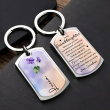 Straighten Your Crown Inspirational Quote With Flowers - Personalized Custom Keychain - GDT217_KCH
