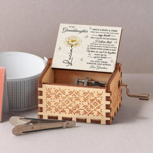 To My Granddaughter, Once Upon A Time, Flower And Butterflies - Custom Music Box With "You Are My Sunshine" Tune - GDT389_MZB
