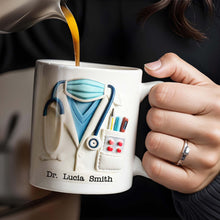 Celebrate Everyday Heroes With Medical Professional Gifts, Stethoscope And Mask - Personalized Custom Coffee Mug - GRAD040_MG