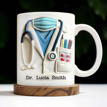 Celebrate Everyday Heroes With Medical Professional Gifts, Stethoscope And Mask - Personalized Custom Coffee Mug - GRAD040_MG