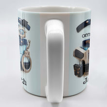 Officer, Police Uniform, Badge and Handcuffs - Personalized Custom Coffee Mug - GRAD268_MG