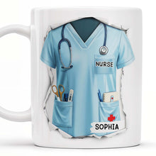 Celebrate Your Favorite Nurse, Nurse Uniform And Medical Tools - Personalized Custom Coffee Mug - GRAD283_MG
